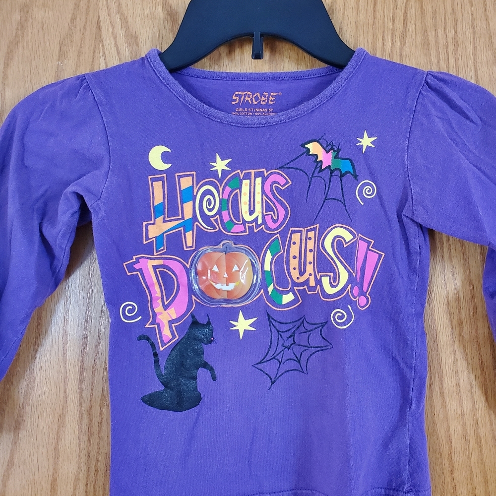 Girls 5T purple Hocus Pocus long sleeve tee